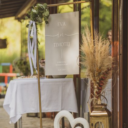 TABLA DOBRODOŠLICE - MLEČNA - VISEČA - PERSONALIZIRANO