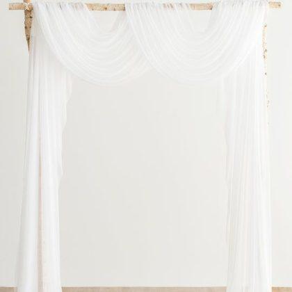 ZAVESA ZA POROČNI OBOK - BELA