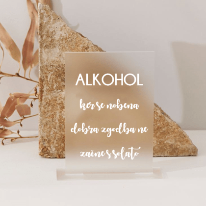 NAPIS ZA BAR - ALKOHOL - MLEČNA