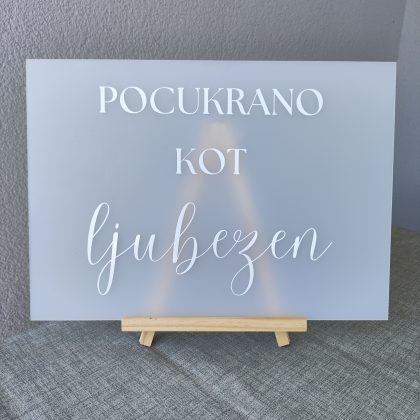 MANJŠA TABLA - MLEČNA - NAPIS PO ŽELJI