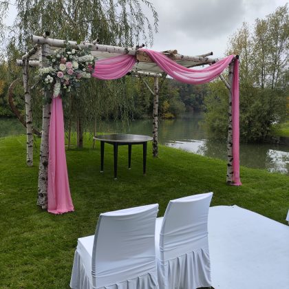 ZAVESA ZA POROČNI OBOK - ROZA