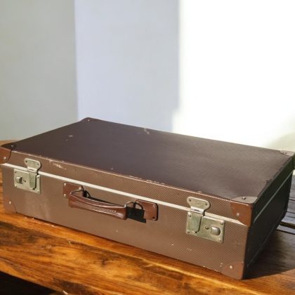 VINTAGE KOVČEK - SVETLO RJAV